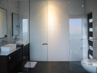 #cumbres369, aaestudio aaestudio Modern style bathrooms Ceramic White