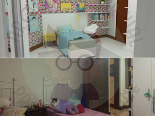 Quarto Pré-adolescente (Menina), ArquitetureSe - Projetos de Arquitetura e Interiores à distância ArquitetureSe - Projetos de Arquitetura e Interiores à distância Modern nursery/kids room
