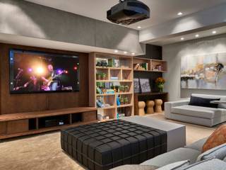 Decora Lider Campinas - Home theater, Lider Interiores Lider Interiores Modern Living Room