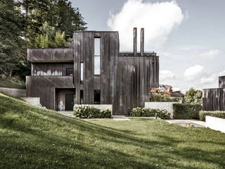Objekt 255, meier architekten zürich meier architekten zürich Moderne Häuser Kupfer/Bronze/Messing Metallic/Silber