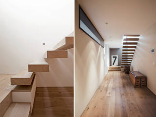 Objekt 255, meier architekten zürich meier architekten zürich Modern corridor, hallway & stairs Wood Wood effect