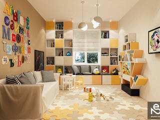homify Eclectic style nursery/kids room Multicolored