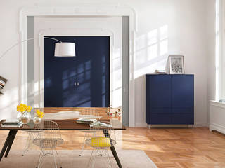 raumplus ligran. möbelserie. 2015, nexus product design nexus product design Dining roomDressers & sideboards Engineered Wood Blue
