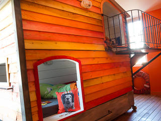 Cabanes , Frédéric TABARY Frédéric TABARY Eclectic style nursery/kids room Wood Multicolored