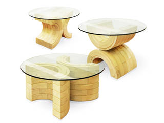 BLOCCO Design, Blocco Arreda Blocco Arreda Modern living room Side tables & trays
