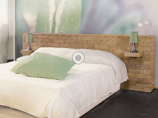 Spazi domestici, Blocco Arreda Blocco Arreda Modern style bedroom Wood Wood effect