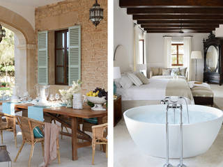 HOTEL CAL REIET – THE MAIN HOUSE, Bloomint design Bloomint design Śródziemnomorska sypialnia Marmur Beżowy