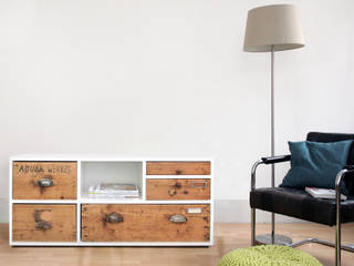 Zweitform Moderne Wohnzimmer Holzwerkstoff Transparent Schränke und Sideboards