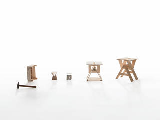 Krkr - stool, Jochem Kruizinga Jochem Kruizinga Nowoczesny salon Drewno O efekcie drewna