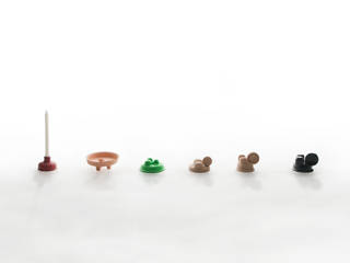 Plop - candle holder, Jochem Kruizinga Jochem Kruizinga モダンデザインの リビング セラミック