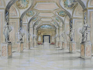 Non solo Abitare..., RE-Studio & Carella Art Design RE-Studio & Carella Art Design Classic style walls & floors Paper