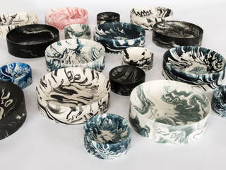 Poured Bowls, Troels Flensted Troels Flensted 모던스타일 주방