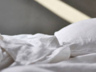 POŚCIEL LNIANA 100% LEN BIANCO, Leolino Leolino Phòng ngủ phong cách Bắc Âu Vải lanh / vải lanh White