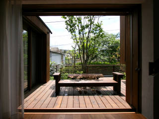 神木本町の家, 向山建築設計事務所 向山建築設計事務所 Modern style gardens Wood Wood effect