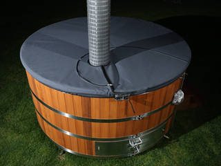 Stainless steel hot tub, Cedar Hot Tubs UK Cedar Hot Tubs UK Spa phong cách mộc mạc