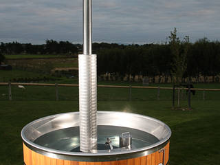 Stainless steel hot tub Cedar Hot Tubs UK สปา