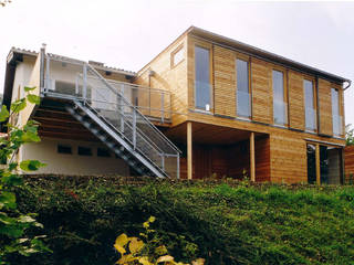 EFH Kierling, dietrich + lang architekten dietrich + lang architekten Rumah Modern Kayu Wood effect