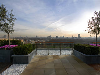A West London Roof Garden, Bowles & Wyer Bowles & Wyer Modern balcony, veranda & terrace