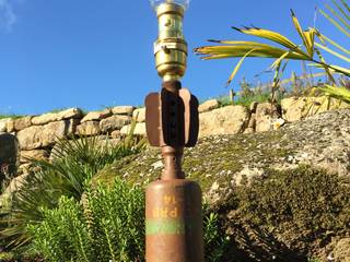 World War Two Mortar Lamp, Rust and The Wolf Rust and The Wolf Casas industriales