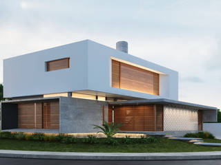 Casa IF, Martins Lucena Arquitetos Martins Lucena Arquitetos บ้านและที่อยู่อาศัย