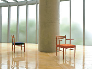 canale, NDstyle./NODA FURNITURE co.,ltd. NDstyle./NODA FURNITURE co.,ltd. Ruang Makan Gaya Skandinavia Kayu Wood effect