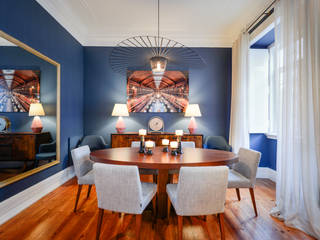 ARTILHARIA UM, Lisboa, LAVRADIO DESIGN LAVRADIO DESIGN Moderne Esszimmer Blau