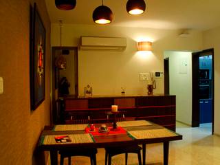 Residence at Raheja, Powai, JRarchitects JRarchitects Asian style dining room