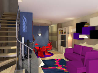 Interior in Bastia Umbra, Planet G Planet G Moderne Wohnzimmer