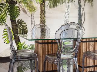 Salas de Jantar, Movelvivo Interiores Movelvivo Interiores Tropical style dining room Wood effect