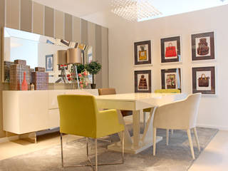 Sala de Jantar Movelvivo Interiores Minimalist dining room Chairs & benches