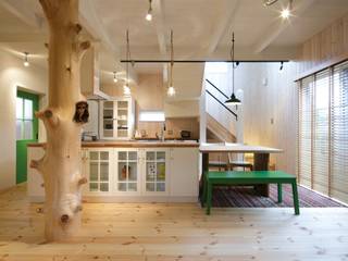 M's HOUSE, dwarf dwarf Ruang Makan Gaya Skandinavia