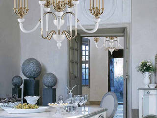 L'Amour collection LaMurrina , Welchome Interior Design London Welchome Interior Design London Ruang Makan Klasik Kaca