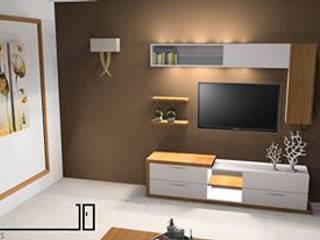 luna tv unite modeli, cyprus interiors cyprus interiors Modern living room Wood Brown