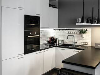 REALIZACJA TARCHOMIN, Warszawa, AS-MEB AS-MEB Scandinavian style kitchen MDF