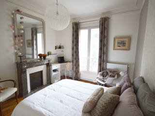 Chambre romantique et design - appartement haussmannien, Parisdinterieur Parisdinterieur