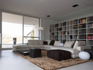 Haus P, Anthrazitarchitekten Anthrazitarchitekten Modern living room