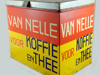 Van Nelle Koffie en Thee winkelblik , Smeerling Antiek & Restauratie Smeerling Antiek & Restauratie Cocinas de estilo industrial