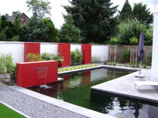 Mur d'eau indépendant en Aluminium coloré SO GARDEN Jardin moderne Piscines & bassins