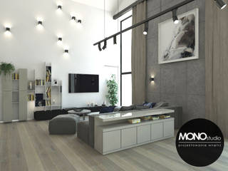 Nowoczesny dom , MONOstudio MONOstudio ห้องนั่งเล่น ไม้ผสมพลาสติก