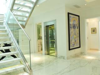 Casa Tortugas, JUNOR ARQUITECTOS JUNOR ARQUITECTOS Modern Corridor, Hallway and Staircase