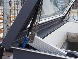 Rooftop access Amsterdam Loft, Glazing Vision Glazing Vision Patios & Decks Glass
