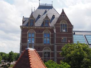 Daktoegang met uitzicht op Rijksmuseum, Glazing Vision Glazing Vision Балкон и терраса в стиле модерн Стекло