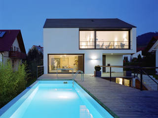 EFH F, Hetzel+Ortholf Architekten BDA Hetzel+Ortholf Architekten BDA Modern houses