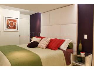 Cobertura praia, LX Arquitetura LX Arquitetura Modern style bedroom Purple/Violet