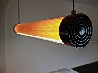 WOODEN TUBE, WOODEN Germany WOODEN Germany Modern kitchen Wood Wood effect Lighting