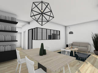 Une chambre supplémentaire à Vincennes, Dem Design Dem Design Modern Kitchen Iron/Steel Metallic/Silver