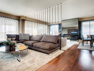 Apartamento Porto, Jorge Cassio Dantas Lda Jorge Cassio Dantas Lda Modern living room