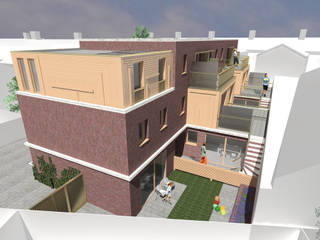 Brent Townhouses, Satish Jassal Architects Satish Jassal Architects Taman Modern