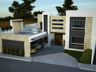 Residencia CR, Country Club, GA-Arquitecto GA-Arquitecto Modern houses