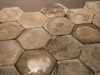 hexagon vintage, dcrete dcrete Modern Walls and Floors Marble